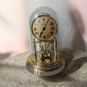 Seiko Gold Dome Clock with Roman Numerals